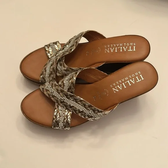 Italian Shoemakers gorgeous strappy slide heeled sandals - Picture 8 of 14